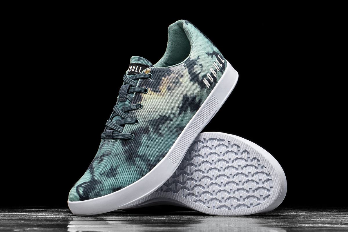 Nobull Tie-Dye Canvas Men's Trainers Turquoise | Australia (FV6531)